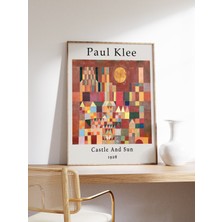 Ninastore Paul Klee Sergi Posteri Kale ve Güneş Paul Klee Baskı Duvar Sanatı Dekorasyonu Soyut Dekorasyon Hedi