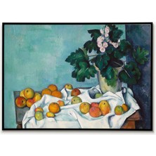 Ninastore Cezanne Elmalar Çuha Çiçekleri Tablosu Poster Duvar Sanatı Dekorasyonu Sanat Eseri Reprodüksiyonu Du