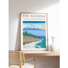 Ninastore Budist Poster Sanatı, Buda Sanatı, Japon Sanatı, Manevi Sanat, Dini Ev Dekorasyonu, Çiçek Baskılı Me