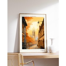 Ninastore Canterbury Katedrali Seyahat Posteri | Ingiltere Seyahat Dekorasyonu | Ingiltere Posteri | Canterbur