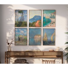 Ninastore Claude Monet Sergisi Baskı Seti, Claude Monet Posteri, Claude Monet Manzara Duvar Sanatı, Claude Mon