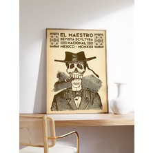 Ninastore Meksika Sanatı Posteri Meksika Baskısı Vintage Baskı Halk Sanatı Duvar Sanatı Latin Amerika Sanatı M