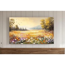 Ninastore Vintage Kır Çiçekleri Tarlası Samsung Çerçeveli Tv Sanatı Bahar Çiçekleri Çayırı Sıcak Tonlu Tarla K