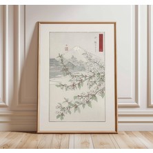 Ninastore Japon Kiraz Çiçeği Duvar Sanatı, Vintage Ukiyo-E Tarzı Baskı, Asya Manzara Posteri, Sakura Ağacı San