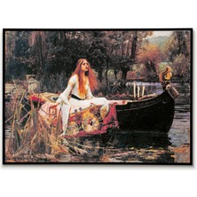 Ninastore John William Waterhouse'un Shalott Leydisi Tablosu, Waterhouse Duvar Sanatı, Shalott Leydisi Duvar D