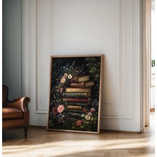 Ninastore Karanlık Akademi Duvar Sanatı Dekoru, Vintage Kitap Sanat Eserleri, Eski Kitap Duvar Sanatı, Kır Evi
