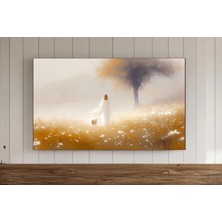 Ninastore Isa Mesih Yağlı Boya Tablo Tv Duvar Sanatı Paskalya Tablosu Samsung Ekran Koruyucu Bahar Arka Planı