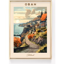 Ninastore Iskoçya Seyahat Baskısı | Iskoçya Seyahat Posteri | Iskoçya Posteri | Oban Baskısı | Seyahat Posteri