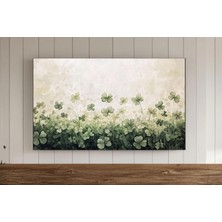 Ninastore Antika Aziz Patrick Çerçeveli Tv Duvar Sanatı, Yonca Desenli Antika Yağlı Boya Tablo, Samsung Ekran