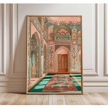 Ninastore Islami Namaz Odası Duvar Sanatı Müslüman Duvar Sanatı Islami Mimari Baskı Orta Doğu Dekorasyonu Cami