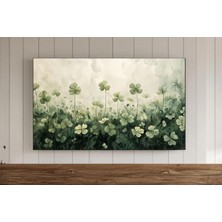 Ninastore Antika Aziz Patrick Çerçeveli Tv Duvar Sanatı, Yonca Desenli Antika Yağlı Boya Tablo, Samsung Ekran