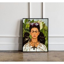 Ninastore Nadir Frida Kahlo Dikenli Otoportre Baskısı, Vintage Frida Kahlo Baskısı, Frida Kahlo Posteri, Frida
