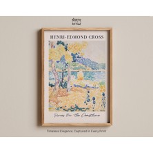 Ninastore Henri-Edmond Cross'un "sahildeki Çamlar" Adlı Baskısı, Noktacılık Tekniğiyle Yapılmış Akdeniz Kıyıla