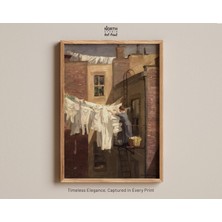 Ninastore John Sloan Sanatı Bir Kadının Eseri Baskısı Amerikan Gerçekçiliği Vintage Sanat Baskısı 20. Yüzyıl B