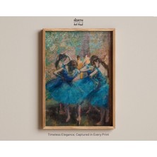 Ninastore Edgar Degas'ın Mavi Dansçılar Empresyonist Balerin Posteri, Duvar Sanatı, Ev Dekorasyonu, Empresyoni
