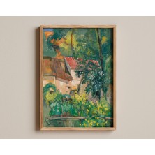 Ninastore Père Lacroix Evi Baskısı, Paul Cézanne Empresyonist Manzara, Rustik Ev Sanat Eseri, Mimari Şaheser,