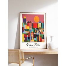 Ninastore Paul Klee Sergi Posteri: Kale ve Güneş Paul Klee Sanat Baskısı Sürrealist Sanat Modernizm Kübizm Hed