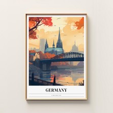 Ninastore Köln Seyahat Posteri | Almanya Seyahat Baskısı | Almanya Baskısı | Köln Baskısı | Seyahat Baskısı