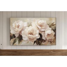 Ninastore Vintage Şakayık Çiçeği Çerçeveli Tv Duvar Sanatı Bahar Tablosu Samsung Ekran Koruyucu Paskalya Botan