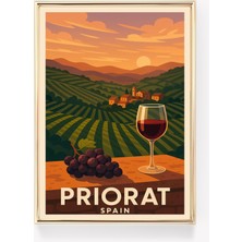 Ninastore Priorat Seyahat Posteri Ispanya Duvar Sanatı Priorat Baskısı Ispanyol Vintage Dekor Priorat Kanvas B
