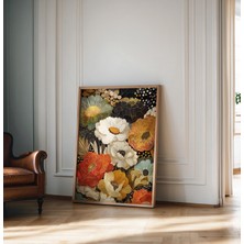 Ninastore Soyut Botanik Baskı Toprak Tonlarında Kır Çiçeği Sanatı Boho Ev Dekorasyonu Kır Çiçekleri Tablosu Po