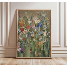 Ninastore Renkli Kır Çiçeği Duvar Sanatı Baskısı Vintage Botanik Poster Cottagecore Çiçek Sanatı Bahçe Çiçekle