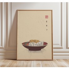 Ninastore Japon Mantısı Sanat Baskısı Minimalist Mutfak Duvar Sanatı Asya Yemekleri Illüstrasyonu Wabi Sabi Ye