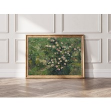Ninastore Vincent Van Gogh'un Güller Tablosu Posteri, Vincent Van Gogh Baskısı, Botanik Eğrelti Otu Baskısı, Ç