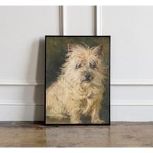 Ninastore Antika Köpek Yağlı Boya Tablo Baskısı Antika Köpek Posteri Galerisi Duvar Sanatı Ev Dekorasyonu Anti