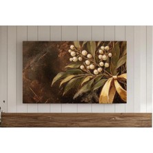 Ninastore Ökseotu Noel Çerçevesi Tv Sanatı Vintage Noel Samsung Çerçevesi Tv Sanatı Koyu Tatil Tablosu Antik N