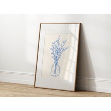 Ninastore Çiçekli Suluboya Duvar Sanatı Baskı Posteri, Kır Çiçeği Tablosu Posteri, Çiftlik Evi Dekorasyonu, Kı