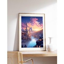 Ninastore Everest Dağı Seyahat Posteri | Nepal Seyahat Dekorasyonu | Nepal Posteri | Everest Dağı Baskısı | Se