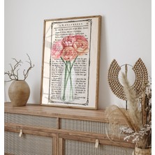 Ninastore Çiçekli Suluboya Mason Kavanoz Duvar Sanatı Baskı Posteri Kır Çiçeği Tablosu Çiftlik Evi Dekorasyonu