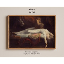 Ninastore Füssli Imzalı Kabus - Gotik Vintage Şeytan ve Kadın Sanat Baskısı, Cadılar Bayramı Veya Karanlık Rom