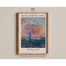 Ninastore Henri-Edmond Cross'un 1896 Tarihli "gül Bulutu" Baskısı, Noktacılık Tekniğiyle Yapılmış Manzara Bask