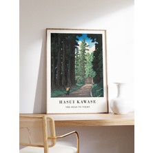 Ninastore Japon Sergisi Posteri Hasui Kawase Sanat Baskısı Nikko'ya Giden Yol Geleneksel Japon Duvar Sanatı De