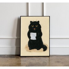 Ninastore Louis Wain'in "evim Güzel Evim" Adlı Eserinin Sanat Baskısı, Louis Wain Posteri, Kedi Duvar Dekoru,