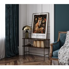 Ninastore Fox William Morris Duvar Sanatı Baskısı William Morris Posteri Vintage Poster Vintage Kır Çiçeği Tem