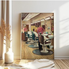 Ninastore Berber Dükkanı Posteri Retro Berber Duvar Sanatı Kuaförlük Baskısı Klasik Berber Dükkanı Dekorasyonu