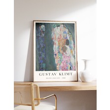 Ninastore Gustav Klimt Duvar Sanatı Ölüm ve Yaşam Gustav Klimt Sanat Posteri Art Nouveau Dekorasyon Manevi San