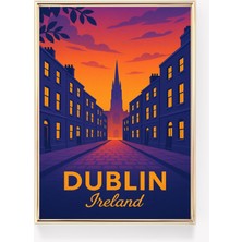Ninastore Dublin Seyahat Posteri Irlanda Duvar Sanatı Dublin Baskı Kanvas Vintage Dekor Dublin Irlanda Hediye