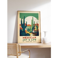 Ninastore Meksika Sanatı ve Yaşamı Posteri Renkli Meksika Sanat Baskıları Geleneksel Meksika Sanat Eserleri Çi