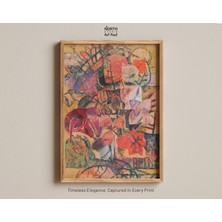 Ninastore Botanik Soyut Vintage Duvar Sanatı Buketi Çiçek Baskısı Yağlı Boya Tablo Baskısı Estetik Duvar Sanat