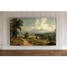 Ninastore Hüzünlü Kırsal Manzara Çerçevesi Tv Duvar Sanatı Vintage Sanat Dijital Tv Indirme Anında Dekor Samsu