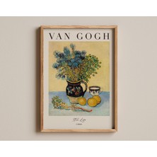 Ninastore Natürmort Baskısı, Vincent Van Gogh'un Çiçek ve Meyve Tablosunun Canlı Sanat Reprodüksiyonu, Müze Ka
