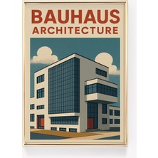 Ninastore Bauhaus Mimari Posteri Almanya Modernist Baskı Bauhaus Duvar Sanatı Alman Tasarım Dekorasyonu Bauhau