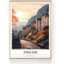 Ninastore Edinburgh Seyahat Posteri | Ingiltere Seyahat Baskısı | Ingiltere Baskısı | Edinburgh Baskısı | Seya