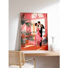 Ninastore Latin Amerika Dansçıları Posteri Latin Dekorasyonu Salsa Dans Sanatı Güney Amerika Halk Sanatı Vinta