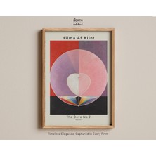 Ninastore Hilma Af Klint'in "güvercin No. 2" Adlı Eseri, Ruhani Soyutlama, Kutsal Geometri Kalp Tablosu, Ezote