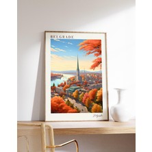 Ninastore Belgrad Seyahat Posteri | Belgrad Seyahat Dekorasyonu | Belgrad Posteri | Belgrad Baskısı | Seyahat